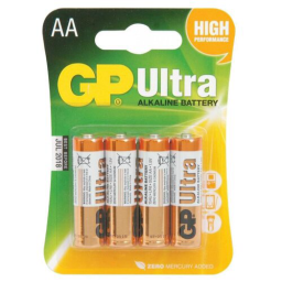 Батарея GP Ultra Alkaline 15AU LR6 AA (4шт)