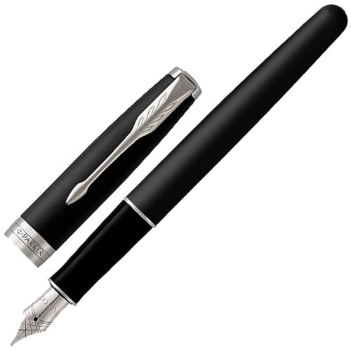 Ручка перьев. Parker Sonnet Core F529 (CW1931521) Matte Black CT F сталь нержавеющая подар.кор.