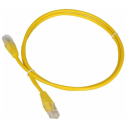 Патч-корд Lanmaster TWT-45-45-0.5-YL UTP RJ-45 вил.-вилка RJ-45 кат.5E 0.5м желтый ПВХ (уп.:1шт)