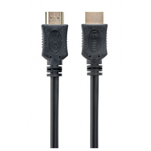 Кабель HDMI Cablexpert 19M/19M, v2.0, Light, позол.разъемы, экран, 4.5м, черный, пакет