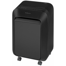 Шредер Fellowes PowerShred LX211 черный (секр.P-5) перекрестный 15лист. 23лтр. скрепки скобы пл.карт