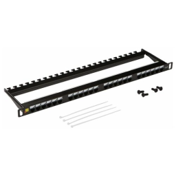 Патч-панель Lanmaster LAN-PPC24U6 19" 0.5U 24xRJ45 кат.6 UTP