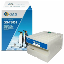 Картридж струйный G&G GG-C13T865140 T8651 черный (176мл) для Epson WorkForce Pro WF-M5690DWF/M5190DW