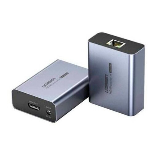 Сплиттер UGREEN CM455 (20519EU) HDMI Over Ethernet Extender 1080P 70m EU - Space Gray