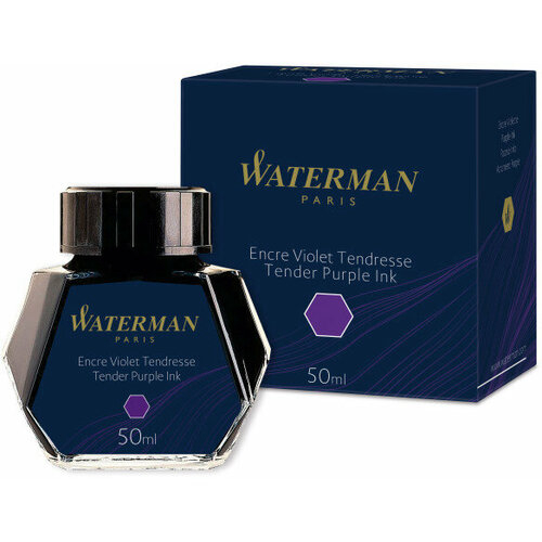 Флакон с чернилами Waterman (CWS0110750) Tender Purple чернила 50мл для ручек перьевых