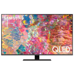 75" Телевизор Samsung QE75Q80BAUXCE, QLED, 4K Ultra HD, серебристый, СМАРТ ТВ, Tizen OS