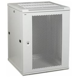 Шкаф коммутационный ITK Linea W (LWR3-18U66-PF) настенный 18U 600x600мм пер.дв.перфор. 90кг серый 50