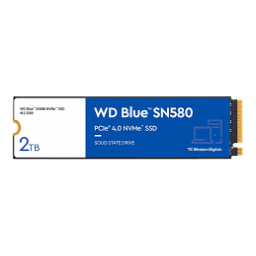 Накопитель SSD WD S PCIe 4.0 x4 2TB WDS200T3B0E Blue SN580 M.2 2280