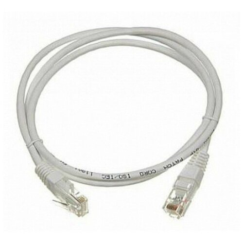 Патч-корд Lanmaster LAN-PC45/U5E-2.0-GY UTP RJ-45 вил.-вилка RJ-45 кат.5E 2м серый LSZH (уп.:1шт)