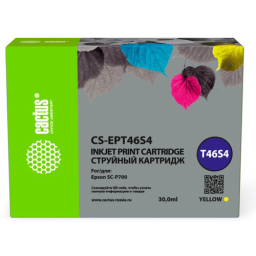 Картридж струйный Cactus CS-EPT46S4 T46S4 желт.пигм. (30мл) для Epson SureColor SC-P700