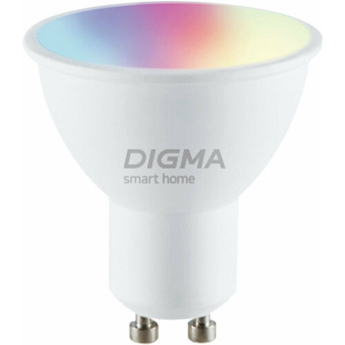 Умная лампа Digma DiLight L1 GU10 5Вт 400lm Wi-Fi (DLL1GU10)