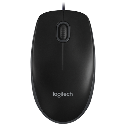 Мышь проводная Logitech B100 Optical Mouse White USB 910-003360