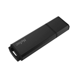 Флеш Диск Netac U351 256Gb <NT03U351N-256G-30BK>, USB3.0, с колпачком, металлическая чёрная