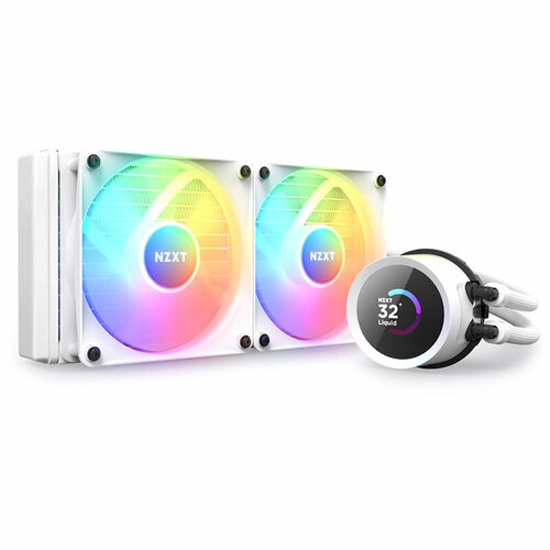 Водяная система охлаждения NZXT Kraken 280 RGB LGA 1700/115x/1200/AM3+/AM4/AM5/sTRX4/TR4 White (RL-KR280-W1) RTL