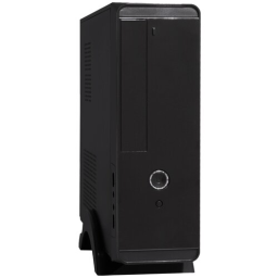 Корпус MiniITX ExeGate MI-208 Black, miniITX/mATX, <M350, 80mm>, 2*USB, Audio