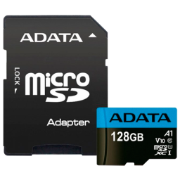 Флеш карта microSD 64GB ADATA microSDHC Class 10 UHS-I A1 100/25 MB/s (SD адаптер)