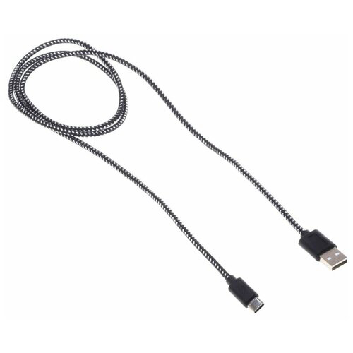 Кабель Buro Braided, USB Type-C (m) - USB (m), 1м, 2.4A [bhp ret typec1]