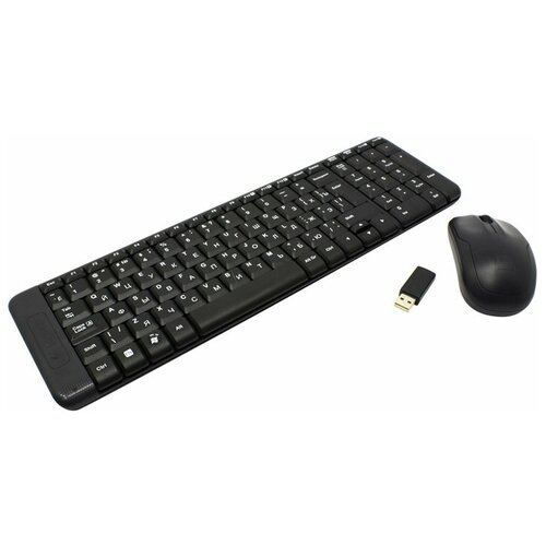 Клавиатура+мышь беспроводная Logitech MK220 черный (920-003236)