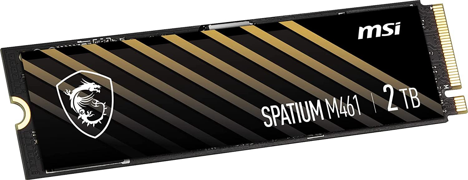 Накопитель SSD MSI SPATIUM M461 2Тб 3D NAND Скорость записи 4200 Мб/сек. Скорость чтения 5000 Мб/сек. TBW 900 Тб S78-440Q550-P83