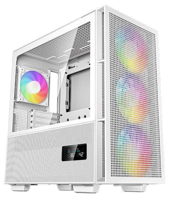 Корпус Deepcool CH560 WH без БП, боковое окно (закаленное стекло)