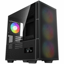 Корпус компьютерный DeepCool CH560 Digital Black (R-CH560-BKAPE4D-G-1) (ATX, без БП, 2хUSB, с окном)