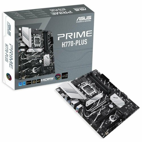 Материнская плата Asus PRIME H770-PLUS Soc-1700 Intel H770 4xDDR5 ATX AC`97 8ch(7.1) 2.5Gg RAID+HDMI+DP