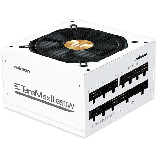 Блок питания Zalman ZM850-TMX2 WH, 850W, ATX12V v3.0, APFC, 12cm Fan, 80+ Gold Gen5, Full Modular, White, Retail