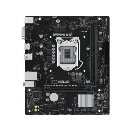 Материнская плата Asus PRIME H510M-R R2.0-SI Soc-1200 Intel H470 2xDDR4 mATX AC`97 8ch(7.1) GbLAN+VGA+HDMI White Box