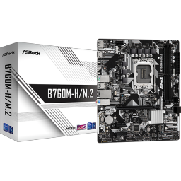 Материнская плата Asrock B760M-H/M.2 Soc-1700 Intel B760 2xDDR5 mATX AC`97 8ch(7.1) GbLAN RAID+HDMI+DP