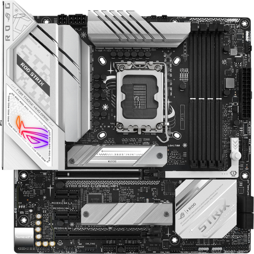 Материнская плата Asus ROG STRIX B760-G GAMING WIFI Soc-1700 Intel B760 4xDDR5 mATX AC`97 8ch(7.1) 2.5Gg RAID+HDMI+DP