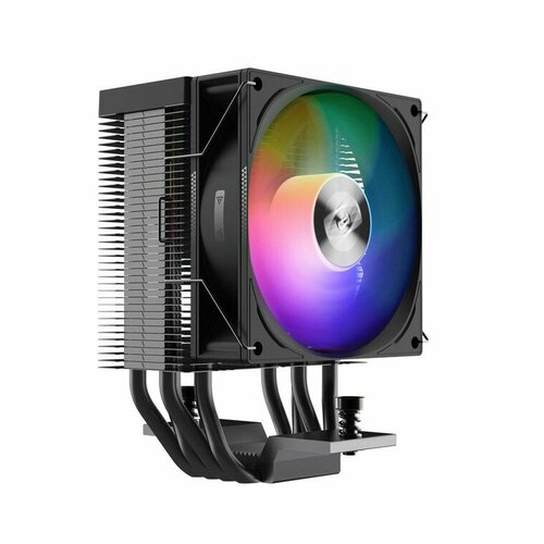 Кулер PCCooler R400 ARGB BK S115X/1200/1700/AM4/AM5 (TDP 180W, 90mm ARGB Fan, 4 тепловые трубки 6мм)