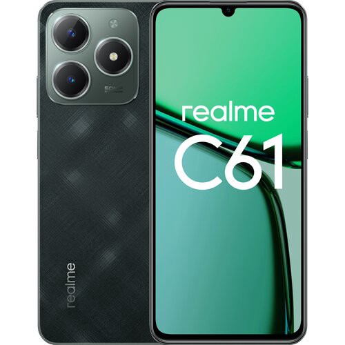 Смартфон Realme RMX3930 C61 128Gb 8Gb темно-зеленый