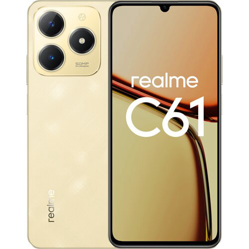 Смартфон Realme RMX3930 C61 128Gb 6Gb блестящий золотой