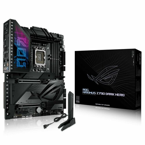 Материнская плата Asus ROG MAXIMUS Z790 DARK HERO Soc-1700 Intel Z790 4xDDR5 ATX AC`97 8ch(7.1) 2.5Gg RAID+HDMI