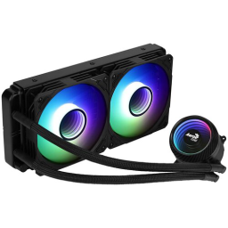 Комплект водяного охлаждения Aerocool Mirage L240WH (универсальный, 400W, 26.8 (макс) dB, 600-2000 rpm, 2x120мм, 4 pin,