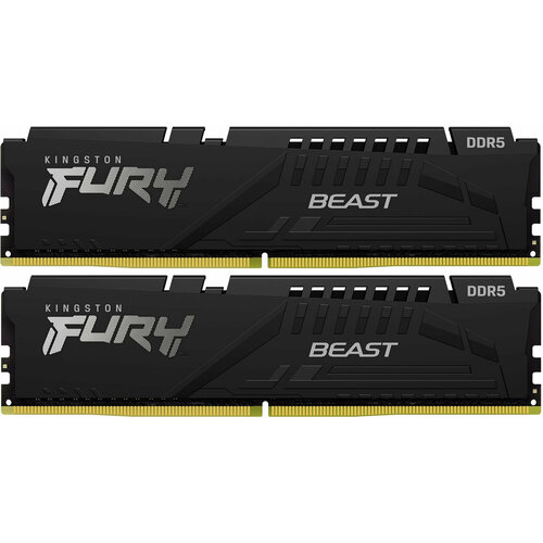 Оперативная память Kingston Fury Beast Black KF556C36BBEK2-64 DDR5 - 2x 32ГБ 5600МГц, DIMM, Ret