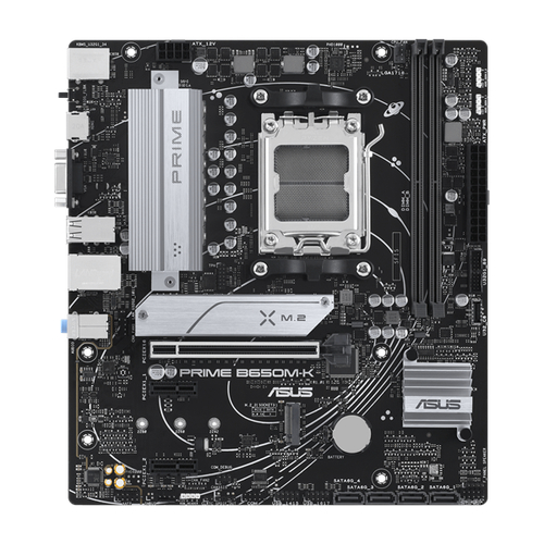 Материнская плата Asus PRIME B650M-K SocketAM5 AMD B650 2xDDR5 mATX AC`97 8ch(7.1) 2.5Gg RAID+VGA+HDMI