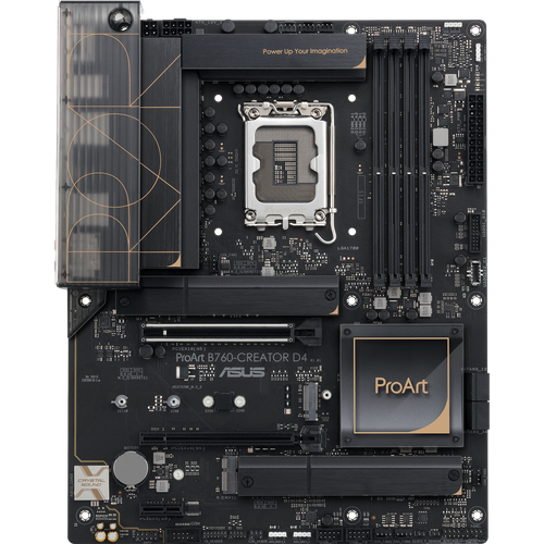 Материнская плата Asus PROART B760-CREATOR D4 Soc-1700 Intel B760 4xDDR4 ATX AC`97 8ch(7.1) 1 x 2.5Gigabit + Gigabit Ethernet RAID+HDMI+DP