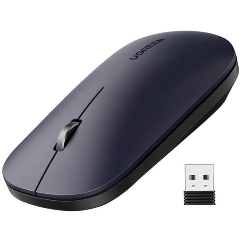 Мышь беспроводная UGREEN MU001 (90372) Portable Wireless Mouse - Black