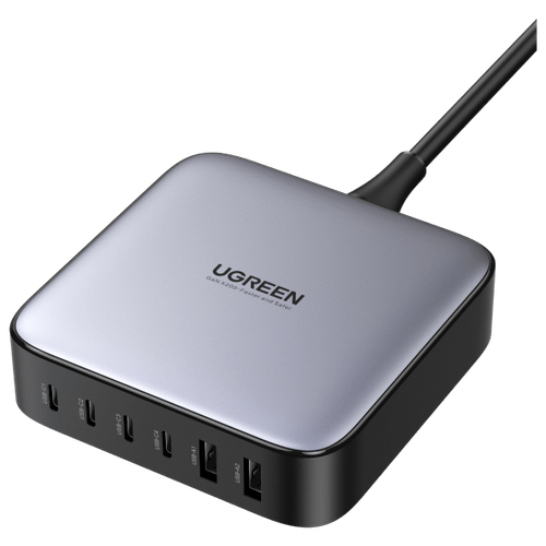 Зарядное устройство Ugreen CD271 2xUSB-A + 4xUSB-C 200W Black (40914)