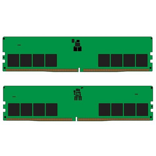 Оперативная память Kingston 64GB DDR5 5200 (2*32Gb) DIMM KVR52U42BD8K2-64 Non-ECC , CL42, 1.1V, (Kit of 2) 2RX8  288-pin 16Gbit, RTL